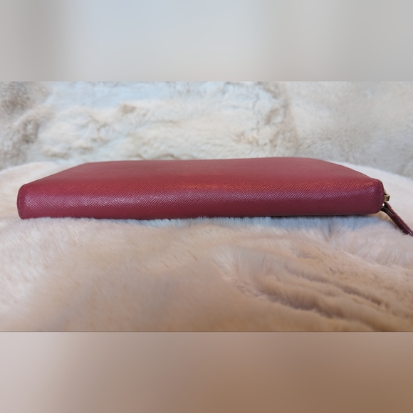 Pink Prada Saffiano Zip Wallet - Picture 8 of 8